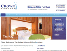 Tablet Screenshot of crownbedrooms.co.uk